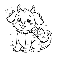 Cute Baby Dragon Puppy