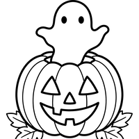 Ghost in Jack-o'-Lantern