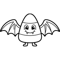 Candy Corn Bat Creature