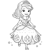 Petite Princesse en Robe de Bal