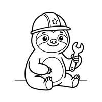 Handy Worker Sloth