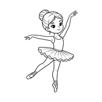 Jeune Ballerine Souriante