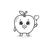 Apel Lucu Balon Hati