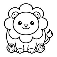 Süßes Löwenbaby