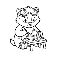 Mignon Raton Laveur Menuisier