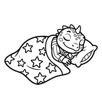 Sleeping Baby Dinosaur
