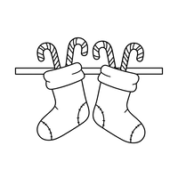 Christmas Stockings and Candy Canes