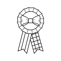 Cinta de Premio Roseta con Lazo