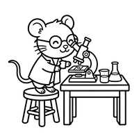 Tikus Ilmuwan di Laboratorium
