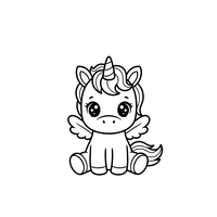 Cute Chibi Pegasus Unicorn