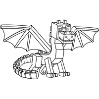 Blocky Voxel Dragon
