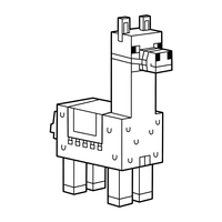 Llama Minecraft dengan Pelana