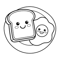 Toast e Uovo per Colazione Felici
