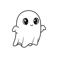 Cute Friendly Ghost