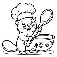 Le Castor Chef Cuisine de la Soupe