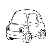 Mașină Drăguță de Desene Animate