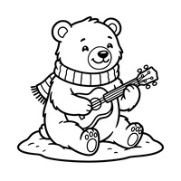 Musical Bear with Scarf