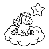 Søt Babypegasus og Smilende Stjerne