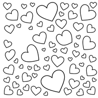 Hartenpatroon Liefdesspagina