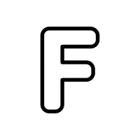 Fet Versal Bokstav F
