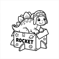 Kleine Stegosaurus Ruimteverkenner
