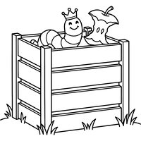 Regele Vierme de Compost cu Cotor de Măr