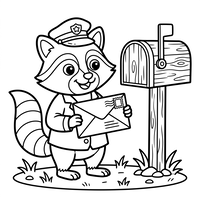 Wasbeer Postbode en Brievenbus