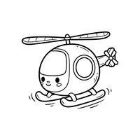 Feliz Pequeño Helicóptero