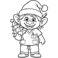 Christmas Nurse Troll