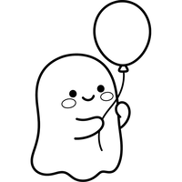 Hantu Bahagia dengan Balon