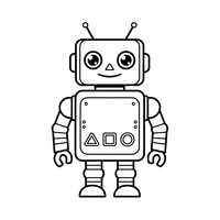 Personagem Robô Fofo