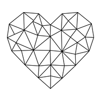 Model de Inimă Geometrică