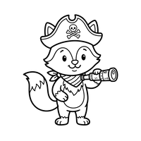 Lindo Mapache Pirata