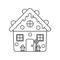 Casa de Gengibre com Bonecos de Gengibre