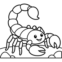 Happy Cartoon Scorpion