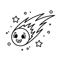 Cometa Feliz no Espaço