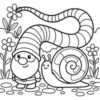 Friendly Gnome and Snail