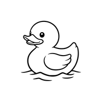 Canard en Caoutchouc Flottant Heureux