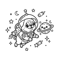 Pug Astronaut di Luar Angkasa