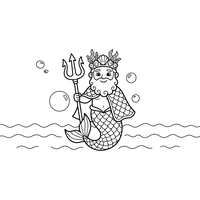 Król Tryton z Trójzębem