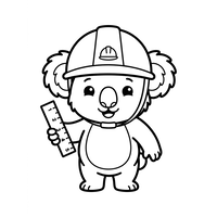 Bauarbeiter Koala