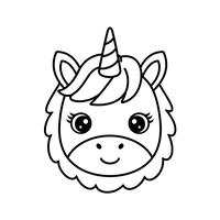 Carina Testa di Unicorno Animale Fantastico