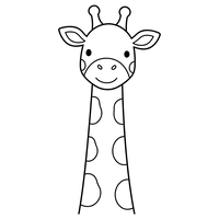 Süße Giraffe mit Flecken