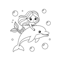 Syrenka i Delfin Podwodnych Przyjaciół