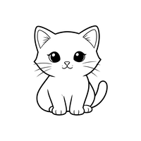 Gatito Lindo Sentado