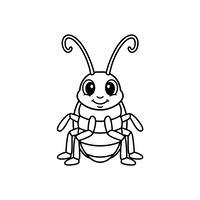 Fröhlicher Kleiner Käfer