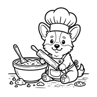 Cucciolo Chef che Cucina