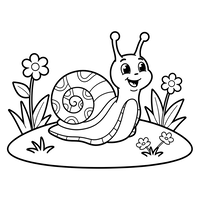 Escargot Joyeux dans le Jardin