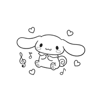 Cinnamoroll Hearts Music Notes