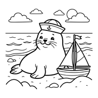 Kapitein Zeehond en zijn Kleine Bootje